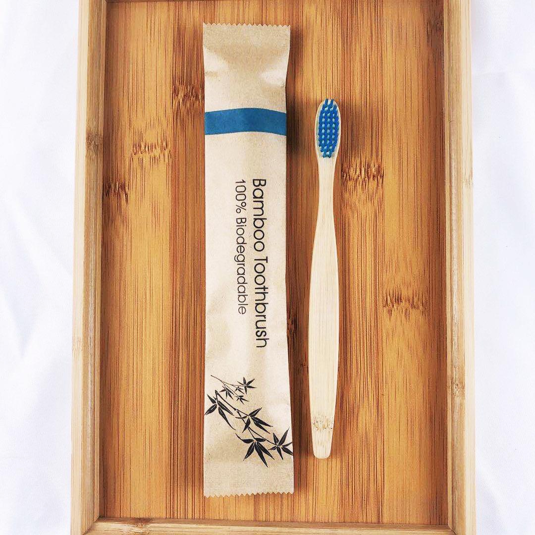Wholesale Custom Logo Bamboo Toothbrush Biodegradable Recyclable Soft Bristle for Adults Kids Children Natural Wood Oral Care разноцветный
