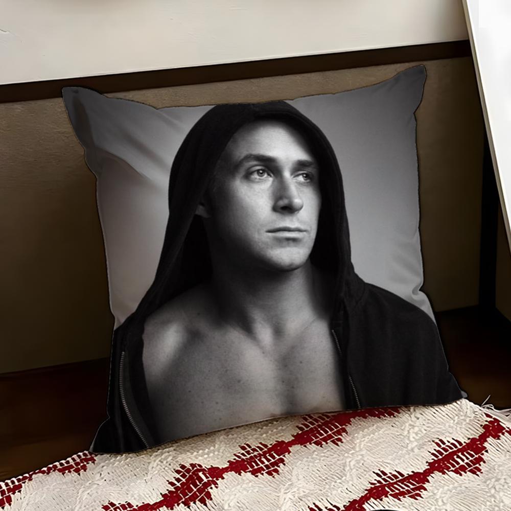 Singer RRyan Gosling Cushion Cover Reversible Soft Durable Pillow Cover Home Car MultiScene Use for Daily Comfort 30X30cm
