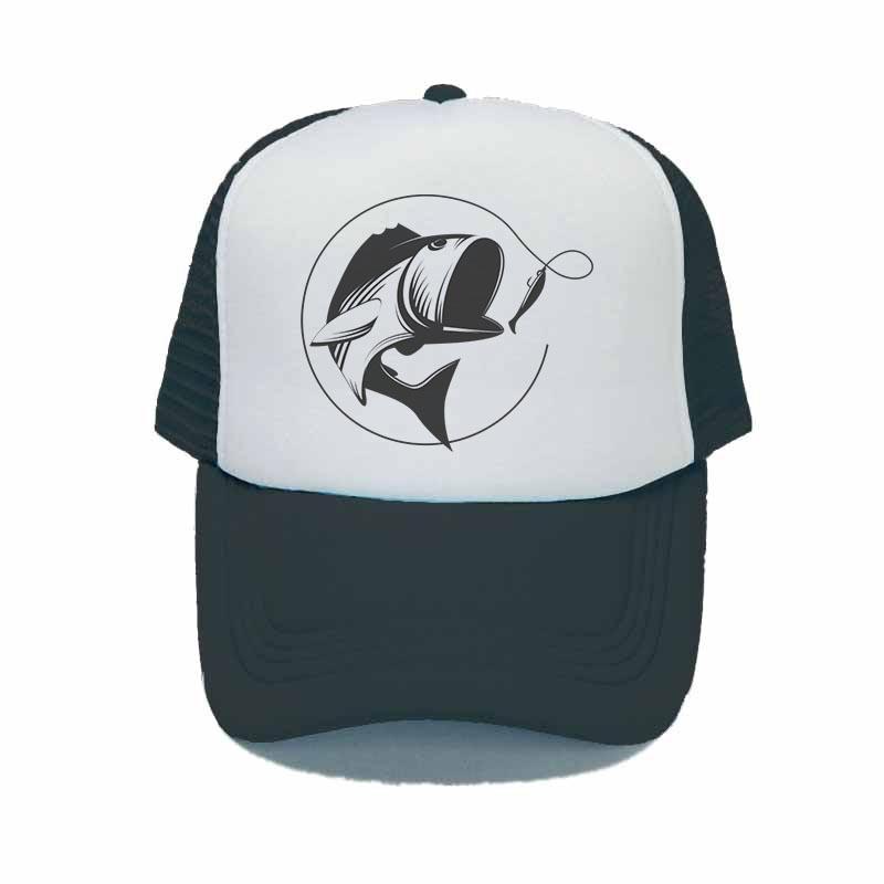 Animal Fish Farm Snapback Trucker Hat Cap Jalan Kuari Fisherman Bone Dad Hats Original Mike Trout Fish Mesh Hunting Hat YY339