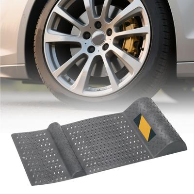Non-Slip Parking Stopper Garage Mat Auto Wheel Chock Positioning Stopper Pads Garage Parking Aid Auto Tire Plug Parking Tool