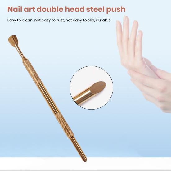 Dead Skin Pusher Premium Antikorozní profesionální odstraňovač mrtvé kůže Nástroj pro péči o pedikúru z nerezové oceli Odstraňovač nehtové kůžičky Domácí použití