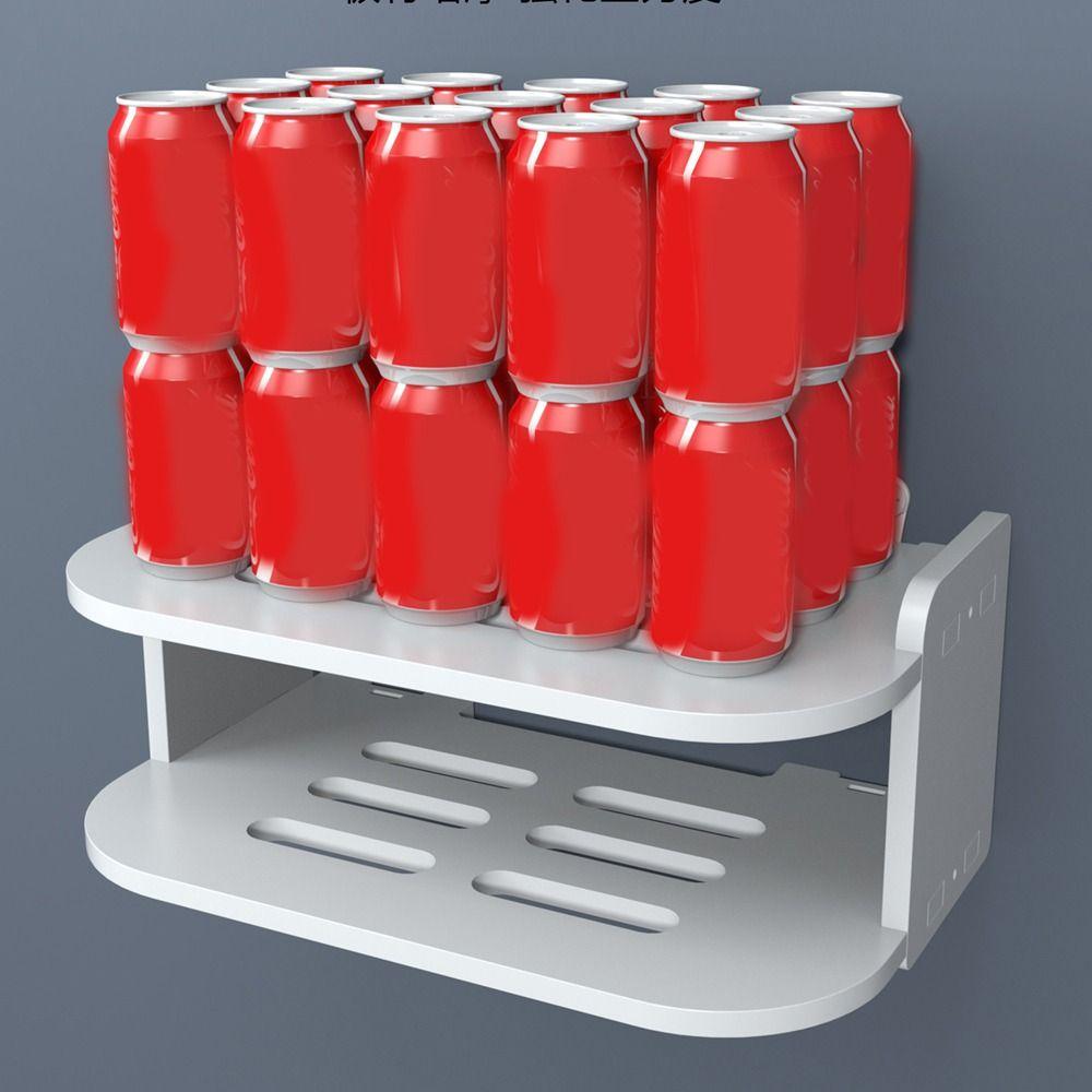 Strong Load-Bearing 2 Layer Wall Shelf 2/3 Layers WiFi Router Storage Holder  Power Strip