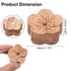 uxcell 2pcs Wooden Rosewood Plum for Essential Oils Small Wooden