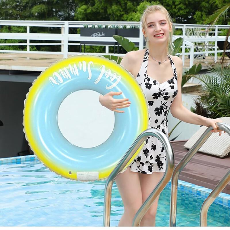 Cartoon Macaron Inflatable Swim Ring