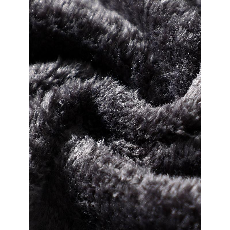 Outdoor Fleece Jacket for Men, Winter Thickened Fleece-Lined Stand Collar Fleece Coat, Foreign Trade Men's Lamb Fleece Sweatshirt