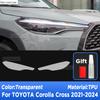 For TOYOTA Corolla Cross Hybrid -2024 Car Exterior Headlight Anti-scratch Front Lamp Transparent TPU Protective Film