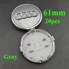 Hub Caps Hot New For Audi 20Pcs 60mm 61mm 68mm 69mm 77mm Audi Hub Caps Car Wheel Center Caps  For Audi A1 A2 A3 A4 A5 A6 A7 A