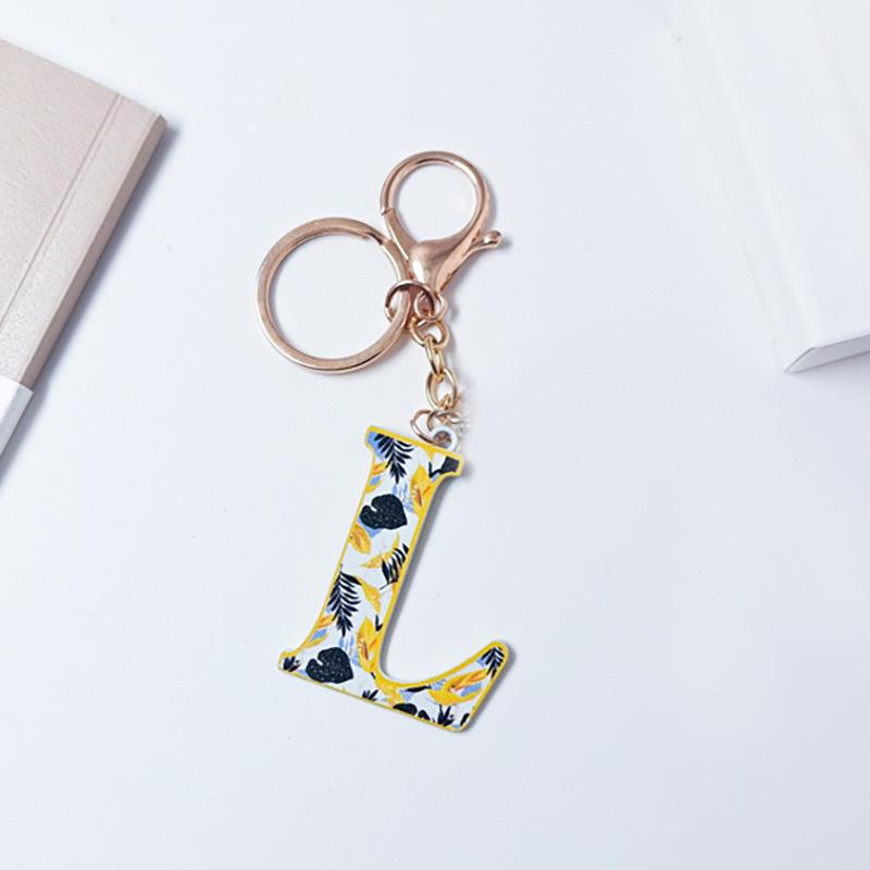 Colorful English Alphabet Keychain & Graduation Gift Accessory
