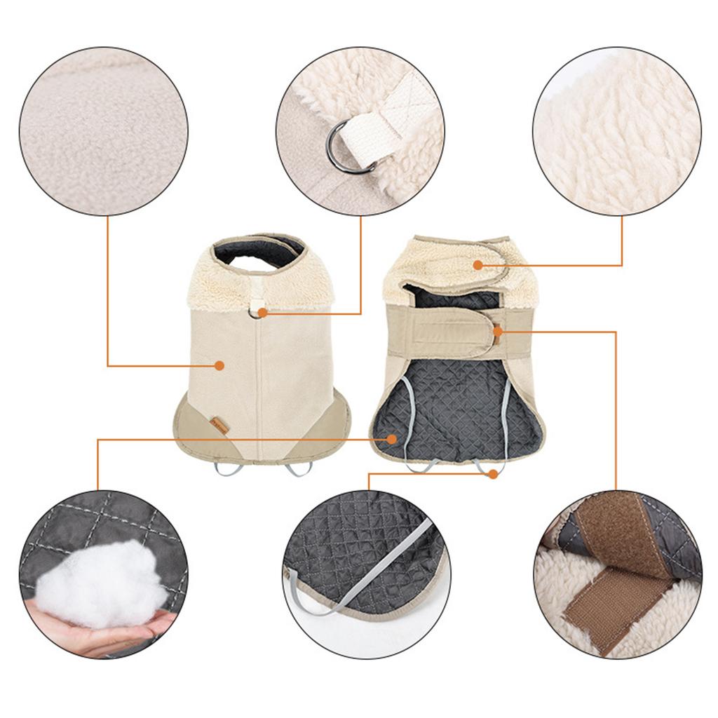 Dog Furry Plain Furry Vest for Medium Large Dogs Soft Solid Color Apparel Thick Coat Pullover Winter Pajamas