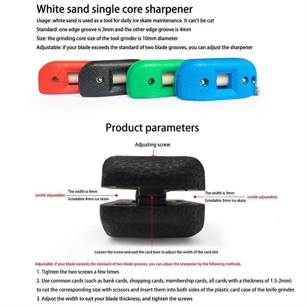 Ice Hockey Shoe Sharpener Ice Skate Sharpener Ice Skate Edge Sharpener White Sandstone Sharpener