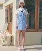 UNKNOWN PLANET Up-268 Denim Overalls Skirt Light Blue