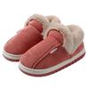 Women's Rogue Rabbit Furry Velvet Wrap-Heel Cotton Slippers - Thick-Soled Cozy Indoor Wear for Autumn and Winter.
