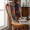 1 ks NAPEARL 40-70% Zatemňovací Retro Venkovský Styl Květinový Vzor Okraj s Třásněmi Závěsy pro Malé Okno Ložnice Obývací Pokoj Balkon Domácí Dekorace