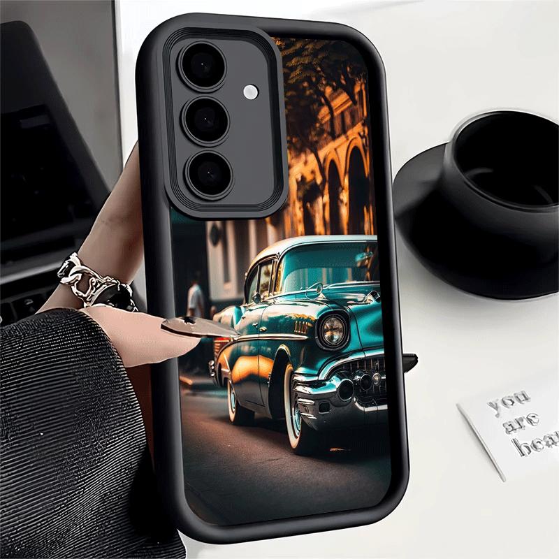 Phone Case for Samsung Galaxy S26 S25 Ultra S24 FE Classic Vintage Retro Car Shell S23 Plus S22 + S21 S20 5G Soft Silicone Funda