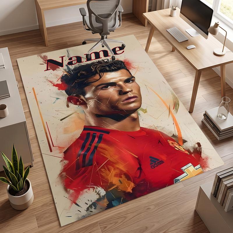 CR7 (23) Personalisierter Name Büro Teppich Stilvolle Dekoration für Wohnzimmer Schlafzimmer Küche