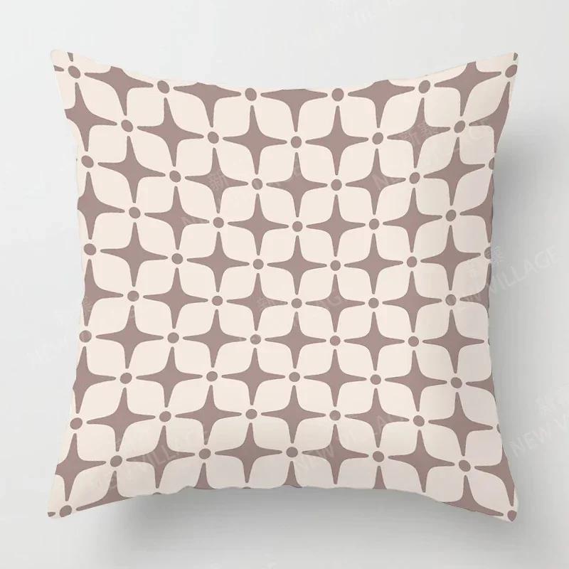 Nordic Fall Home Decor Autumn Throw Pillow Case Sofa Cushion Cover Modern  Geometry