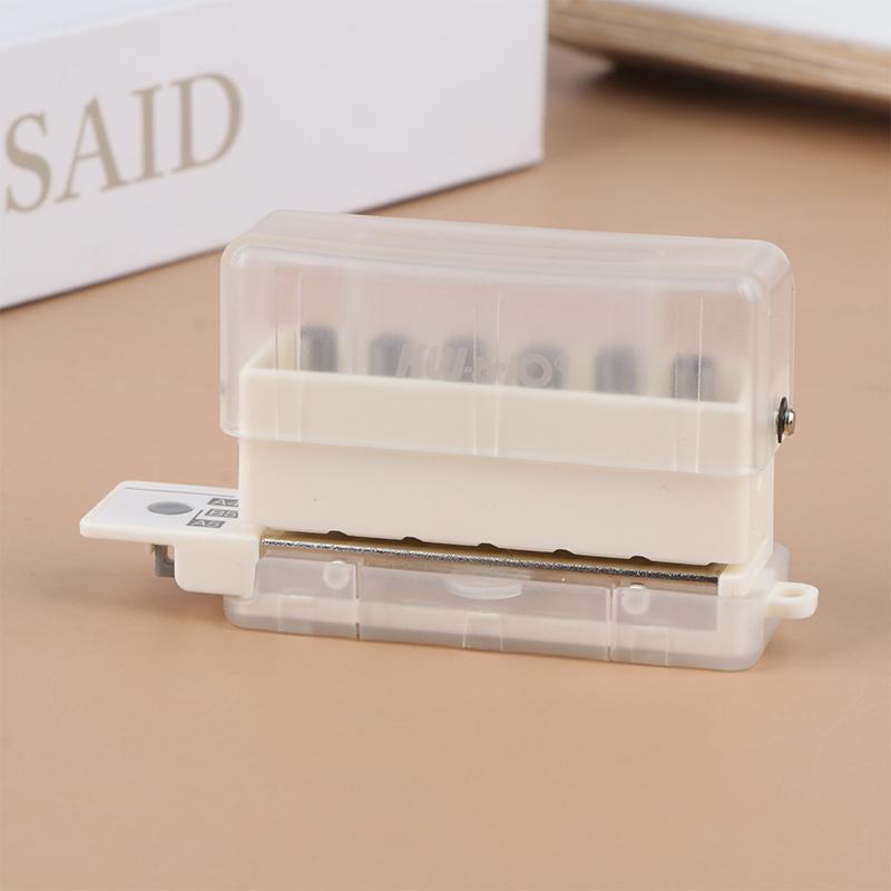 

Дырокол на 6 отверстий Сделай сам A4 B5 Дырокол для бумаги со свободным листом Стандартная дырокольная машина прозрачный