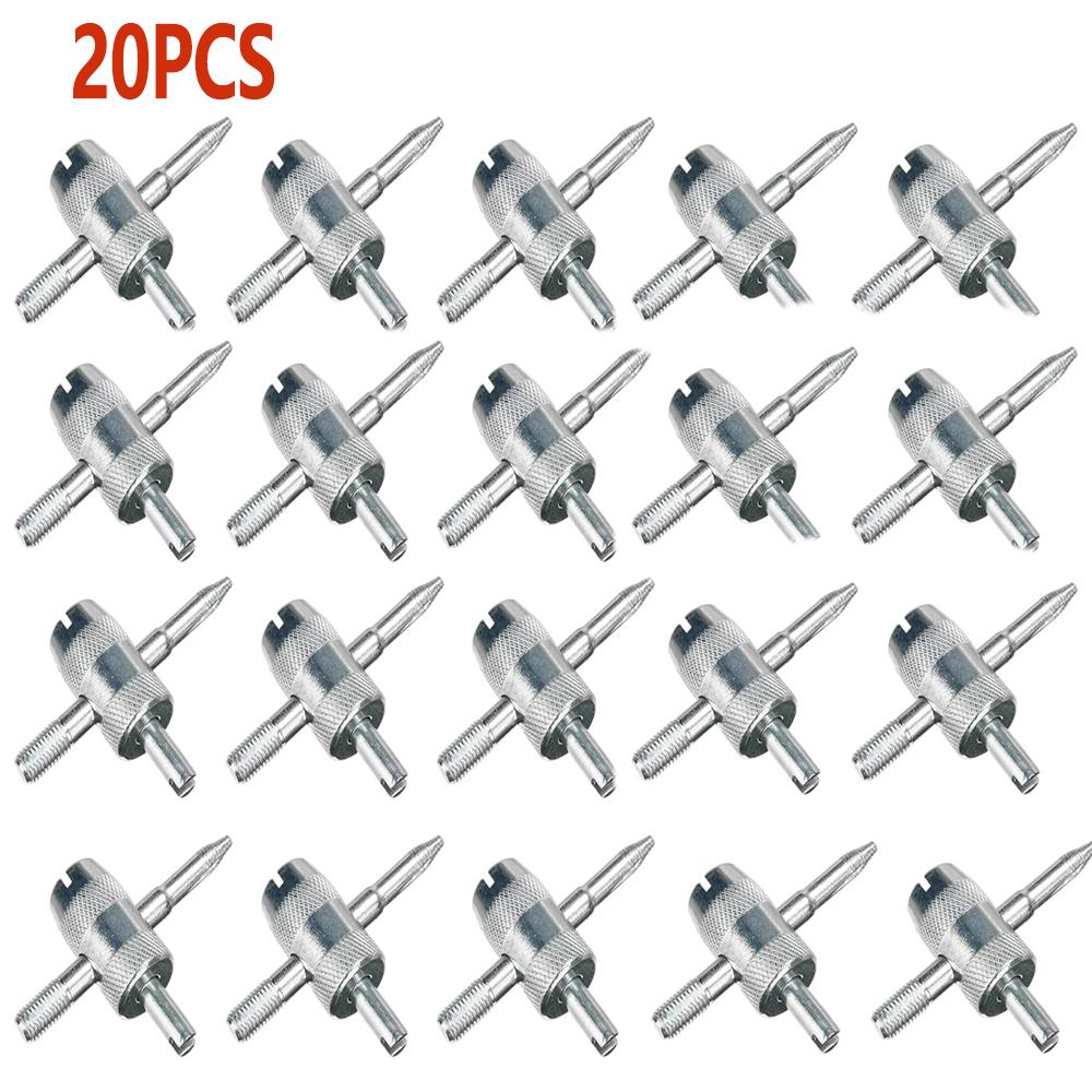2/5/10/20 pcs Tyre valve core tools valve core 4 Way Car Truck Tire Screwdriver Valve Stem Core Remover Installer Tool