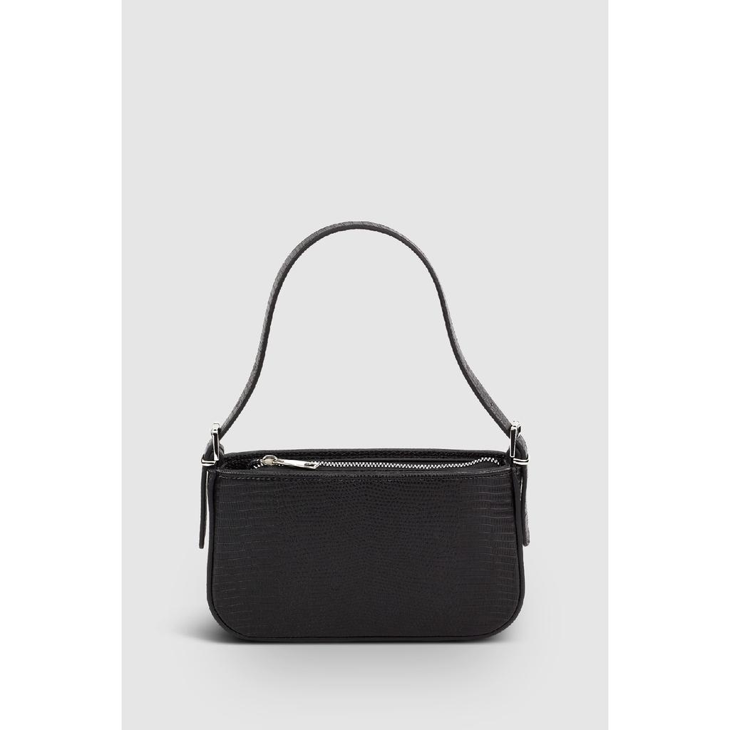 Women's Neon Green Buckle Adjustable Strap Baguette Bag 208