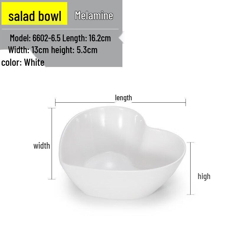Yipan Love Heart Melamine Bowl Set