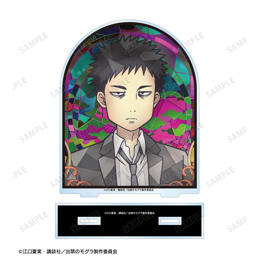 TV Anime "Forbidden Mole" Nekotsufuto Shiro Aure Glass Big Acrylic Stand