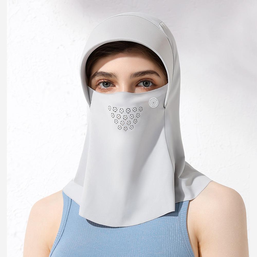 Sunscreen Sun Protection Mask with Hair Hole UV Protection Veil Thin Full Face Visor Hat  Sports