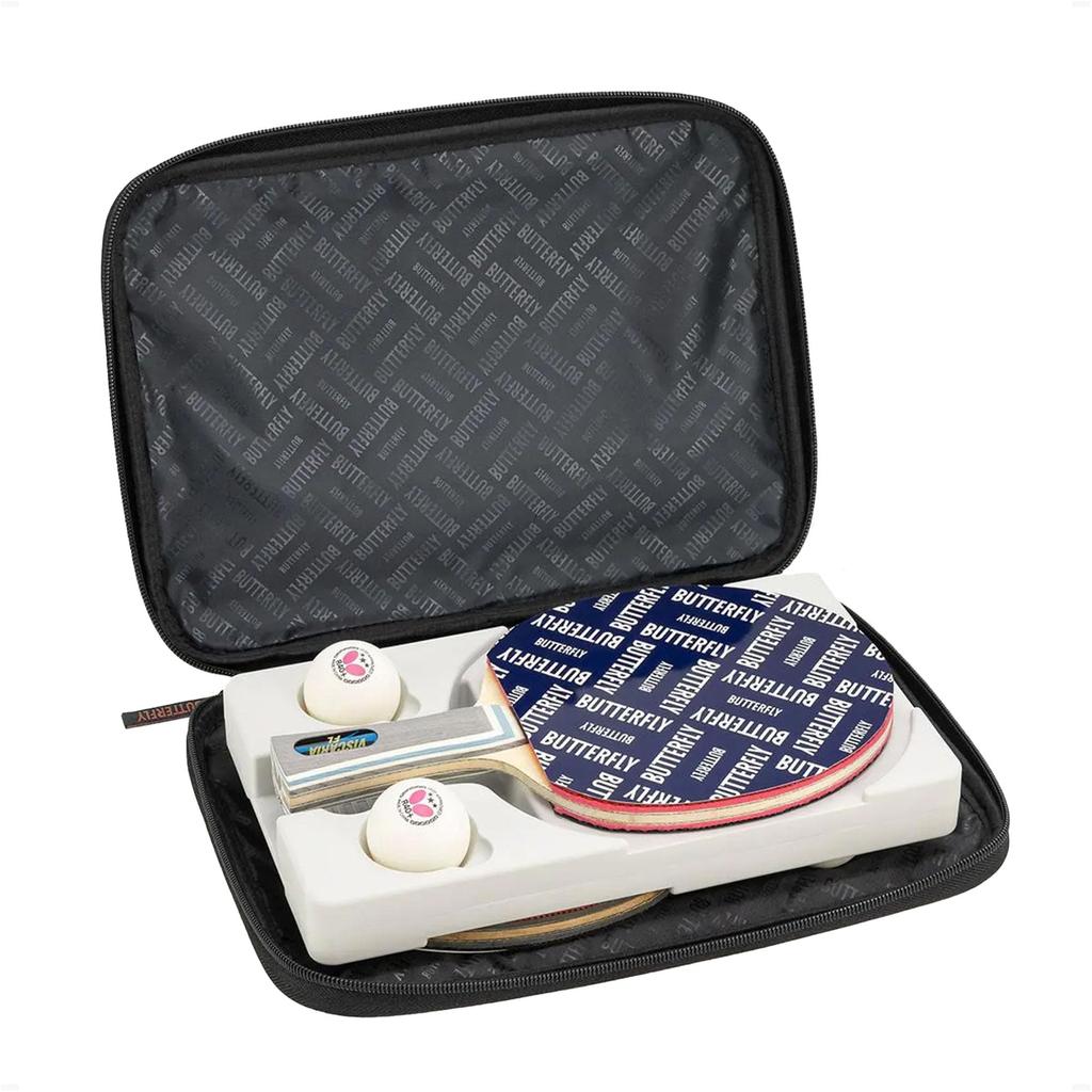 Table Tennis Racket Case YT Case Holds 2 Rackets 63400 Flash Red [Butterfly]