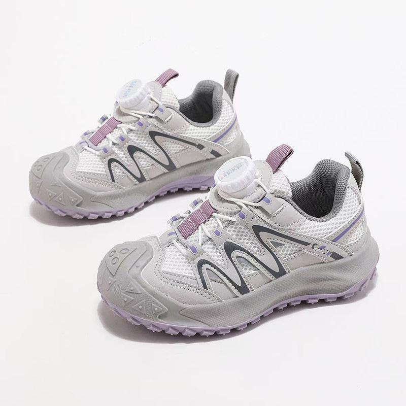 

2025 New Autumn Lightweight Non-Slip Mesh Sneakers for Girls - Soft Sole Children s Running Shoes 26 фиолетовый
