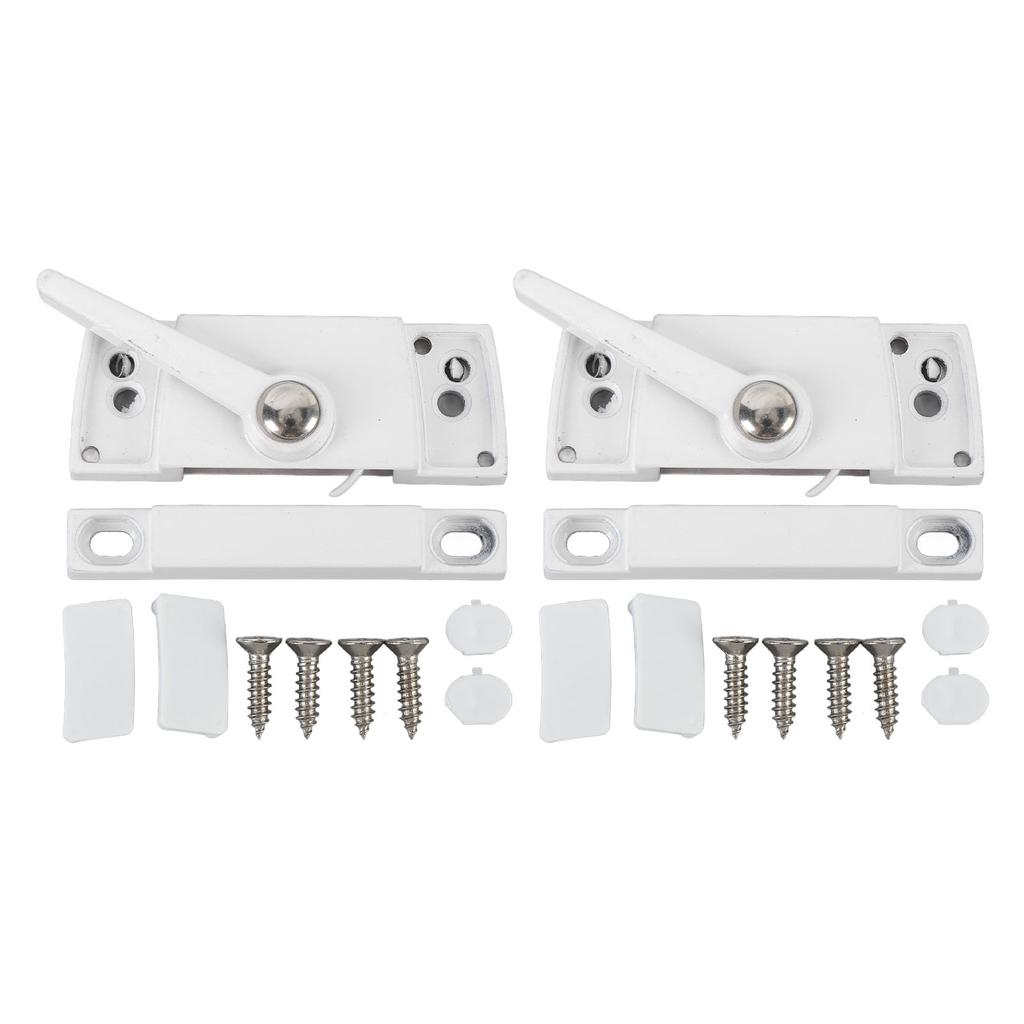2 Set Sliding Window Sash Lock Zinc Alloy Aluminum Alloy Cam Type Casement Window Sash Lock Right