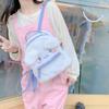 Lolita style cute rabbit girl backpack ugly cute dog hairy girl heart small backpack
