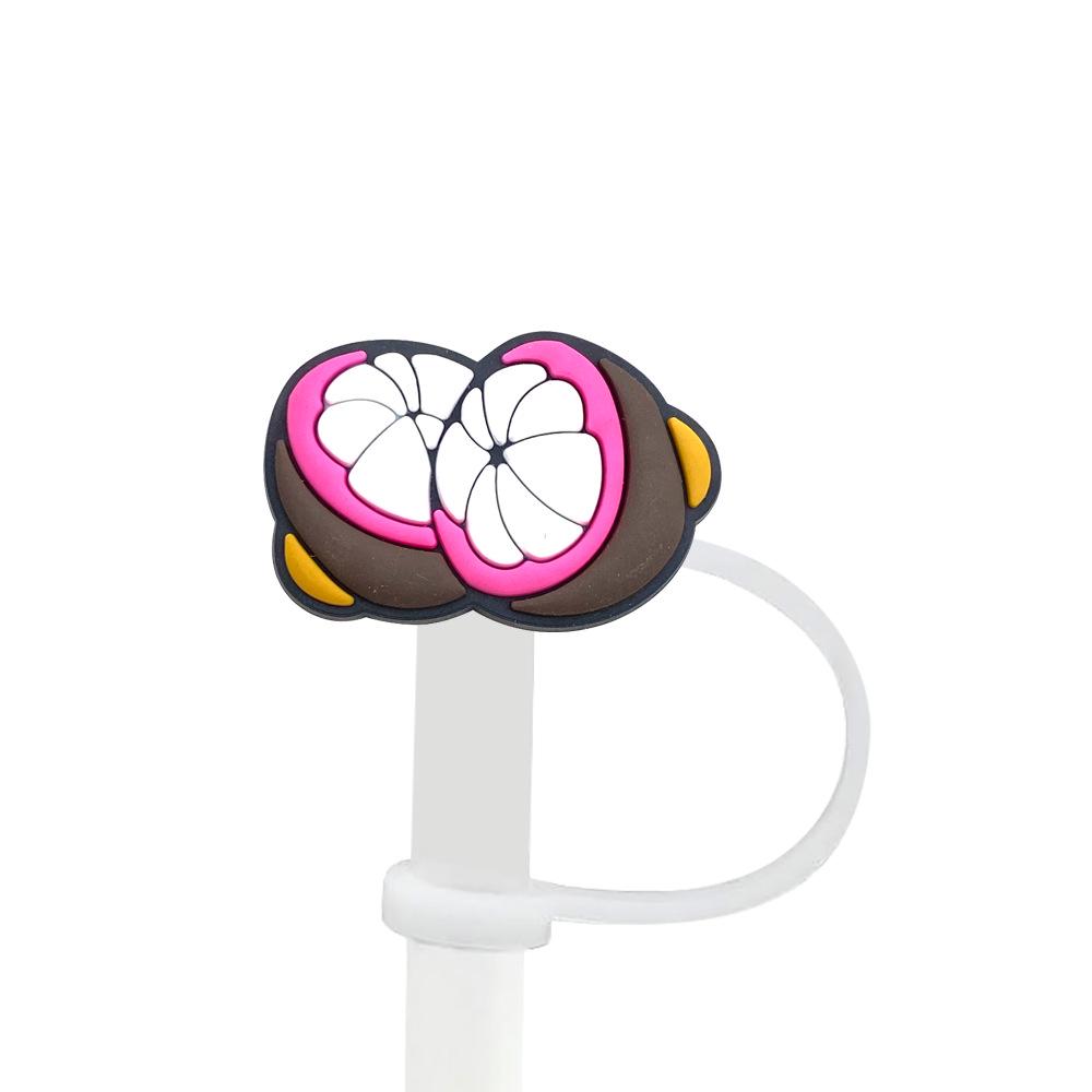 8-10mm Fruit Straw Cap: Cute Cartoon Dust Cover and Dustproof Sleeve, Reusable Soft Rubber Straw Accessory