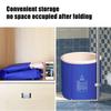Blue Folding Bathtub Home Large Adult Bath Barrel Thickening Children Folding Bucket Inflatable Small Apartment 70x70cm