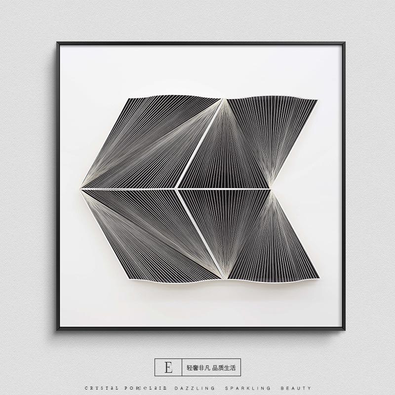 Abstract Restaurant Decorative Painting Modern Geometric Living Room Wall Art 3D Wall Mural Sofa Background Interior Decoration