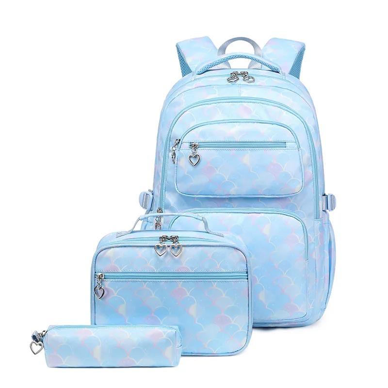 Schooltassen set Kinderen Waterbestendig Schoolrugzakken Voor Tiener Jongens Sterrenhemel Studenten Dagelijkse Tas Lunchbox Met Pennenbakje