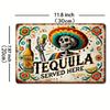 Vintage Tequila Metal Tin Sign Rustic Bar Decor Retro Wall Art Man Cave Pub Sign
