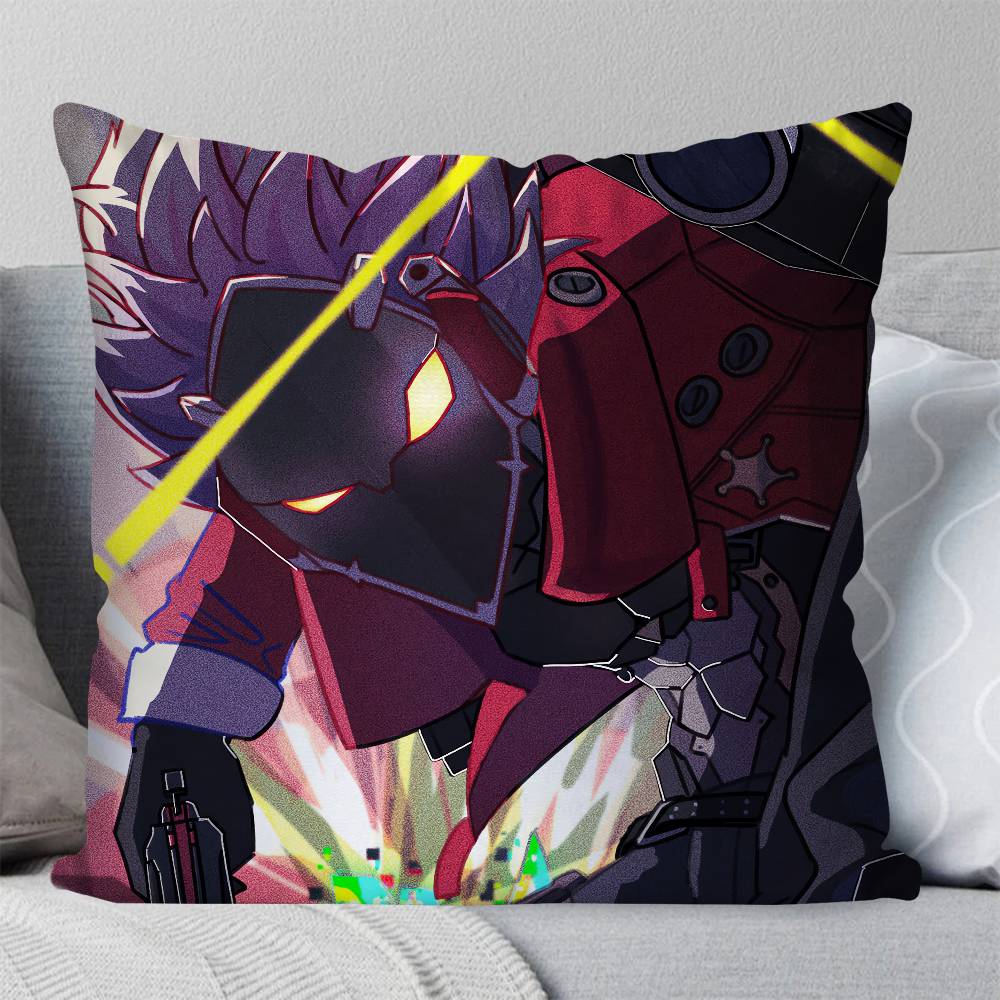 Billy Kid Anime ZZenless Zone Zero Pillow Case Fashion Square Pillowcase Bedroom Sofa Room Ins Decoration Leisure