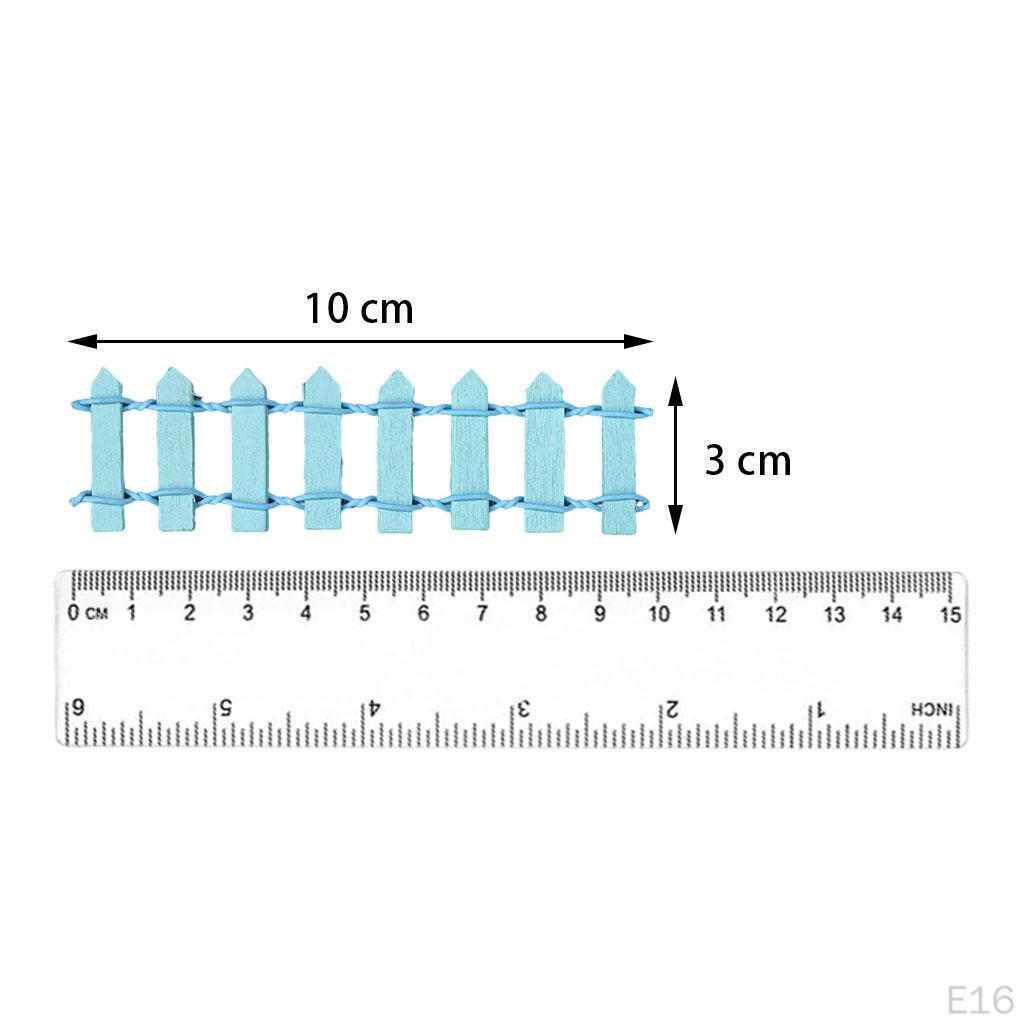 Garden Fence Decoration Crafts Miniature Dollhouse Decor Accessories Micro Scene Model Picket