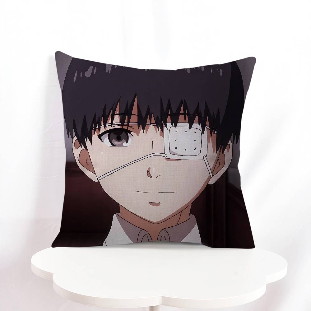 K-Kaneki Ken Pillowcase Toon Gift Cushion Cover Bedroom Home Sofa Chair Seat Decor Pillow Case
