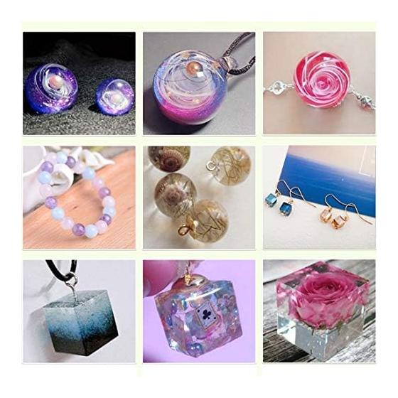 Silicone Mold Sphere Round Earring Ball Perforated 3D Square Ball Set of 4 Hole Epoxy Resin UV Resin Mold DIY Mold Handmade Bead Mold Cutting Mold