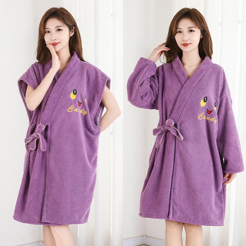 New Cotton Bath Towel for Home Use Suitable for Women and Adults In Winter Can Be Wrapped for Showering Quick Drying Nightgown
