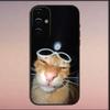 Pet Cat Funny memes Phone Case For Samsung S25,S24,S21,S22,S23,S30,Ultra,S20,Plus,Fe,Lite,Note,10,9,5G Black Soft Cover
