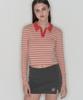 Tteolseutikeulleob Stripe Collar Long Sleeve - Beige