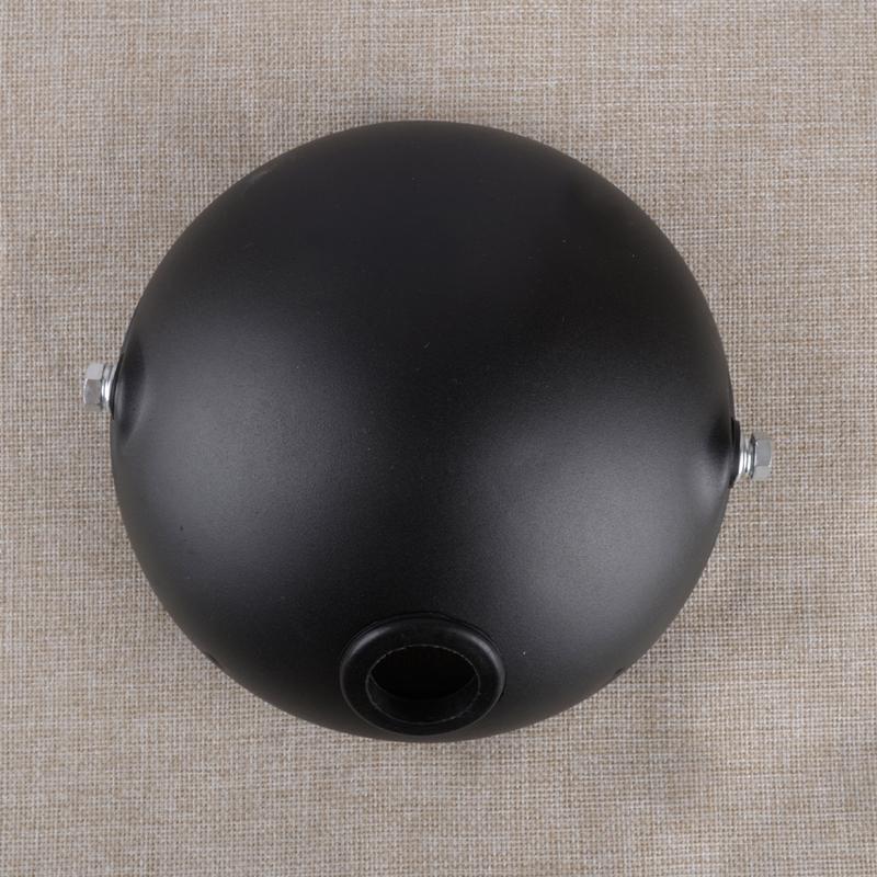 New 7 Inch Motorcycle Headlight Housing Cover Bucket with Black Bracket Round Headlamp Mount Universal