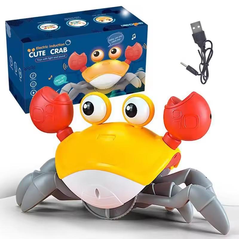 Children Induction Escape Octopus Crab Crawling Toy Infant Electronic Pets Musical Playthings Learning Christmas Gift Idea Baby Toddler Moving Toy