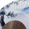 Kimono Folding Pine and Fuji Paper Folding Karaki Wood Shojuan [Stylish Iroha] Fan, Mt. Design, High-Quality Fan, Carving, Men's, 22cm,