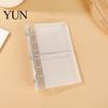 Portable Trifold Binder A6 A7 M5 Binder, 5/6-Rings Transparent Refillable Loose Leaf Folder Folder, Planner Budget Notebook Cover for School, Office,