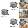 Cat Cave Bed Versatile Elevated Stand Weatherproof Pet Condo Kitten Shelter for Outdoor Backyards