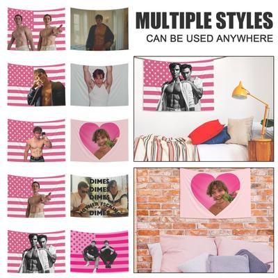 Pinks American Flag Tapestry Gift For Woman For Man Loves Wall Art Tapestry Poster Gifts Gift