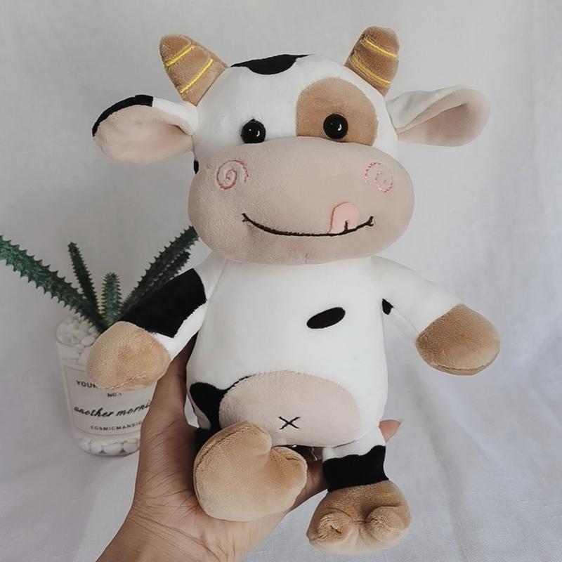 2026 New Plush Cow Toy Cute Cattle Plush Stuffed Animals Cattle Soft Doll Kids Toys Kawaii Birthday Gift for Children