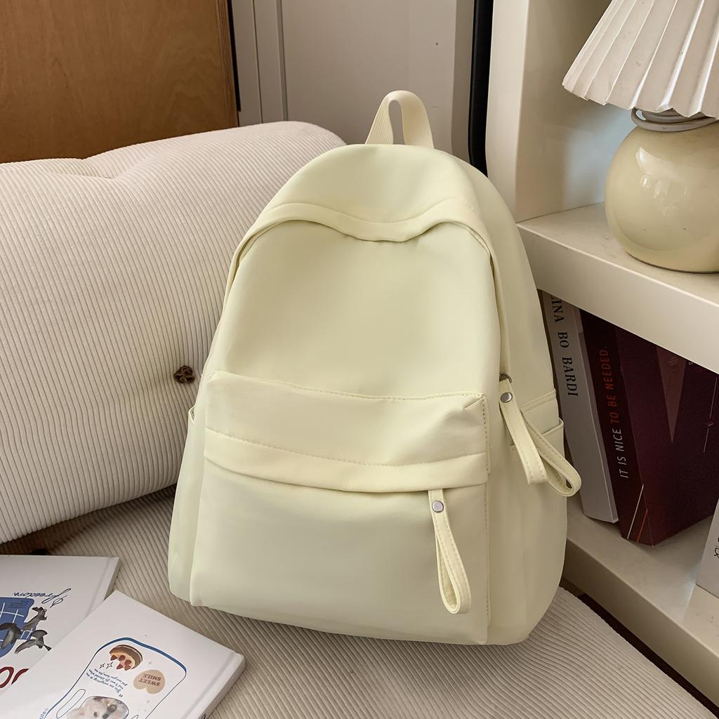 Cartable Japonais Dopamine Couleur Unie Sac à Dos Féminin Polyvalent Couleur Bonbon Petit Frais Étudiant Cartable Voyage Petit Sac à Dos